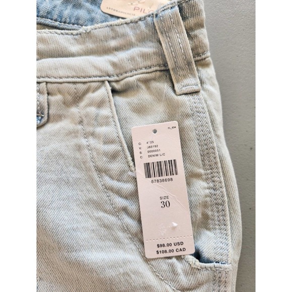 NWT Anthropologie x Pilcro Denim Shortie Five-Pocket Shorts Size 30 - Picture 4 of 14